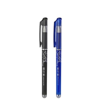 Kit 2 Caneta Apagável Mágica Ponta Fina 0.5mm Esferográfica Que Apaga