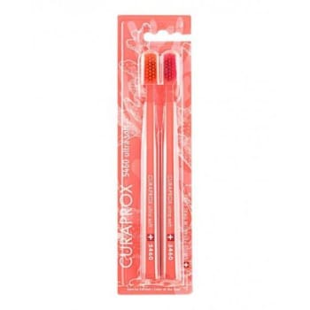 Escova Curaprox Duo 5460 Ultra Macia Coral