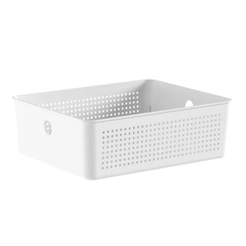 Ou Cesto Organizador Multiuso 5,4L Branco Linha Flow