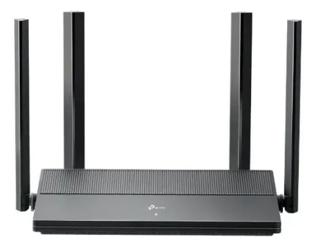 TP-Link EX1500 Roteador Wi-Fi 6 AX1500 Dual Band, 4 portas gigabit, cobertura até 140 m2, 60 dispositivos, configuração em 3 etapas, EasyMesh, baixa