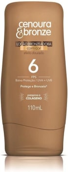 Loção Bronzeadora Com Cor Fps6, Cenoura E Bronze