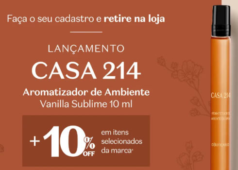 Mini Aromatizador de Ambiente em Spray Vanilla 10ml - Grátis