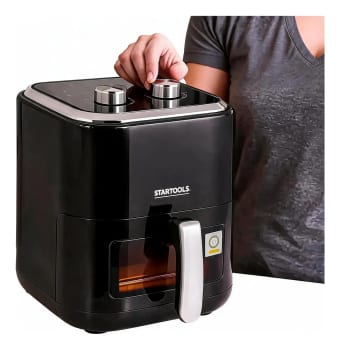. Fritadeira Elétrica Air Fryer Sem Oléo Preto 1350w- 5l