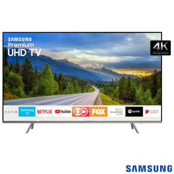 Smart TV UHD 4K Samsung LED 2018 UHD 82" om HDR 1000 Visual Livre de Cabos Controle Remoto Único Bixby - UN82NU8000