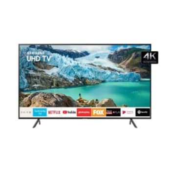 Smart TV LED 50 Polegadas Samsung UN50RU7100GXZD Ultra HD 4K com Conversor Digital 3 HDMI 2 USB Wi-Fi Bluetooth