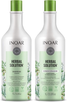 Inoar Herbal Solution Kit Shampoo e Condicionador Suave 1 Litro