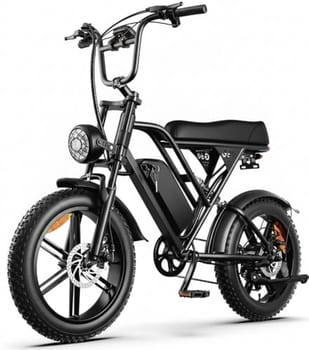 Bicicleta Elétrica HDJ G60 Aro 20 - Motor 1000W, Bateria 48V 20Ah 32Mph, Até 50km Autonomia, Suspensão Dupla, Freio Hidráulico, 7 Velocidades