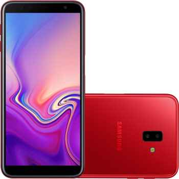 Smartphone Samsung Galaxy J6+ 32GB, 13MP, Tela 6´, Vermelho - SM-J610G/32DL