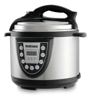 Panela De Pressão Elétrica Midi 5l Inox Com Preto Itatiaia