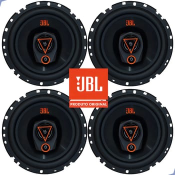 Tipo de alto-falante triaxial JBL 6TRMS80 para carro/caminhonete cor preto 6" X 2.5" X 6 " x 4 unidades