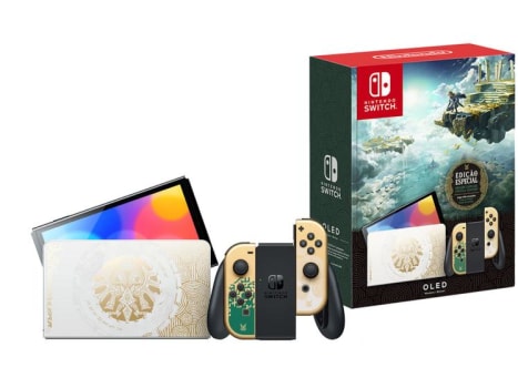 Nintendo Switch 64GB Oled Edição Especial - The Legend of Zelda Tears of The Kingdom - Switch - Magazine 