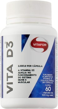 Vitamina D3 60 Cápsulas Vitafor 2000ui