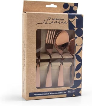 Faqueiro 16 Pcs Lovers Cobre Gourmet Mix