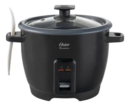 Panela Elétrica De Arroz Diamondtech Oster Black 1,2l Oster