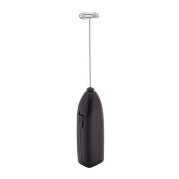 LYOR - Mini Mixer Misturador Elétrico para Bebidas - Inox e Plástico Preto - Eficiente e Compacto para Batidas e Misturas Rápidas
