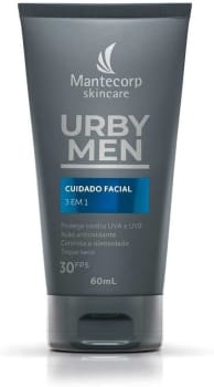 Mantecorp Skincare Loção facial 3 em 1 FPS 30 Urby Men - 60ml