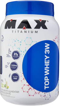 Top Whey 3W Mais Performance - 900g Fresh Lemon - Max Titanium, Max Titanium