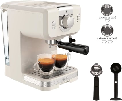 Cafeteira Arno Espresso Steam E Pump Opio Soleil Marfim SCSP 127v