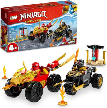 LEGO Set Ninjago 71789 Batalha de Carro e de Mota de Kai e Ras 103 peças