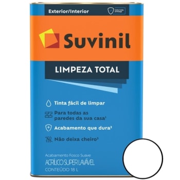 Tinta Acrílica Limpeza Total 18 Litros Branco - Suvinil