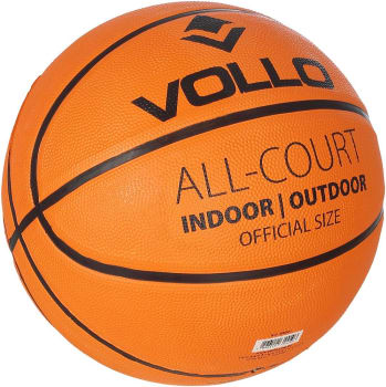 Bola de Basquete Tamanho 7, Borracha, Ideal Para Cesta de 3 Pontos - Vollo Sports (Laranja)