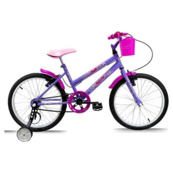 Bicicleta Infantil Aro 20 Fem Doll Rodinha Lateral (Disponível Em 7 Cores)