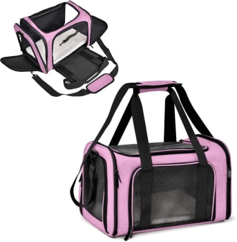 Bolsa Transportadora Respirável Para Pets De Pequeno Porte, Suporta Até 14 KG, Dimensões 43C x 28L x 28A - Duke & Dixie (Disponível Em 3 Cores)