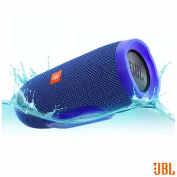 Caixa Acústica Bluetooth JBL à Prova d'Água Azul - CHARGE 3 - JBLCHARGE3AZL_PRD