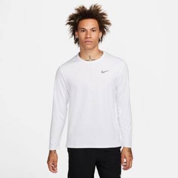 Camiseta Nike Dri-FIT Miler Masculina - Branco