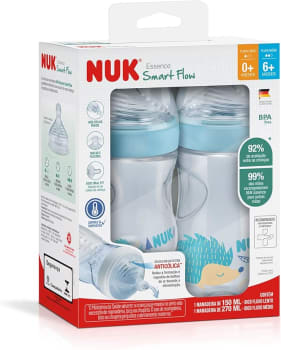 NUK Kit De Mamadeiras Anticólica Essence Smart Flow 150 E 270Ml - Azul