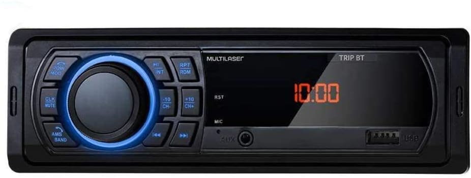 Som Automotivo Multilaser Trip BT MP3 4 x 25WRMS FM/USB/AUX - P3344