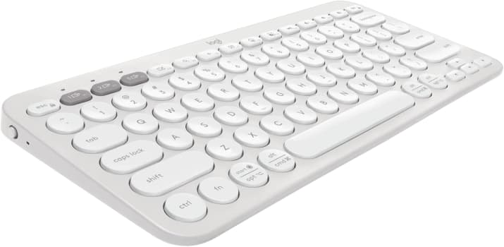 Teclado Sem Fio Logitech Pebble Keys 2 K380s Com Conexão Bluetooth Easy-Switch E Pilha Inclusa