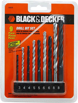 Jogo de Brocas com 9 Peças BLACK+DECKER  15557E