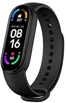 Xiaomi Mi Band 6 pulseira inteligente esportiva, tela sensível ao toque de 1,56”, monitor de frequência cardíaca fitness 24h, à prova d'água 5 ATM, ca