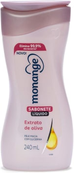 5 Unidades — Monange Sabonete Líquido Extrato De Oliva 240Ml