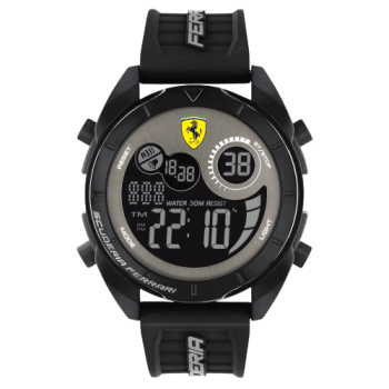 Relogio Scuderia Ferrari Masculino Borracha Preta 830878