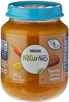 2 unidades - Papinha, Macarrão Carne e Legumes, Nestlé, 170g 