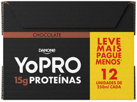 Pack Bebida Láctea UHT com 15g de Proteínas YoPRO - Chocolate 250ml 12 Unidades - Bebida Proteica - Magazine OfertaespertaLogo LuLogo Magalu