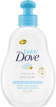 2 Unidades — Creme Para Pentear Hidratação Enriquecida Dove Baby Frasco 150Ml, Baby Dove