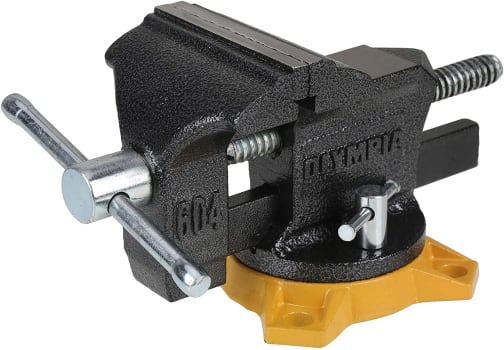 Olympia Tools Torno de bancada 38-604, série de oficina, 10 cm, cinza