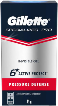 Desodorante Gel Antitranspirante Gillette Clinical Pressure Defense - 45g