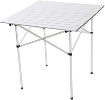 Mesa Dobrável Em Alumínio 69,5cm X 69,5cm Mor