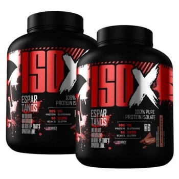 Kit 2x Whey Protein Isolado ISO X 1800g Espartanos - Kit De Suplementos Para Massa Muscular