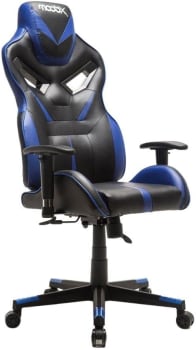 Cadeira Gamer Reclinável Moob Fire Giratória (Preto/Azul)