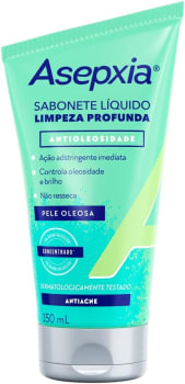 Asepxia Sabonete Líquido Limpeza Profunda Antioleosidade 150ml