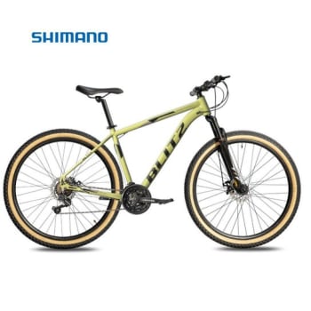 Bicicleta Aro 29 BLITZ Pontal Alumínio Shimano 24v Freios a Disco - Verde