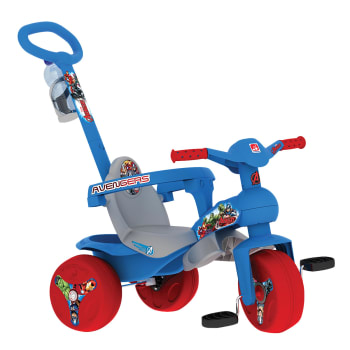 Triciclo Infantil Empurrador Com Capota Azul BW084AZ