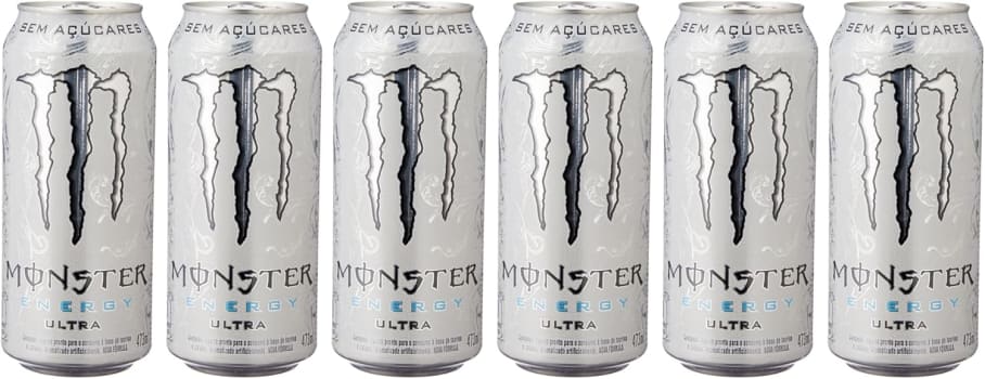 6 Unidades — Energético Monster Energy Ultra Zero Lata 473ml