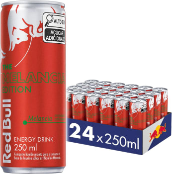 Pack de 24 Latas Red Bull Energético Energy Drink Melancia - 250Ml