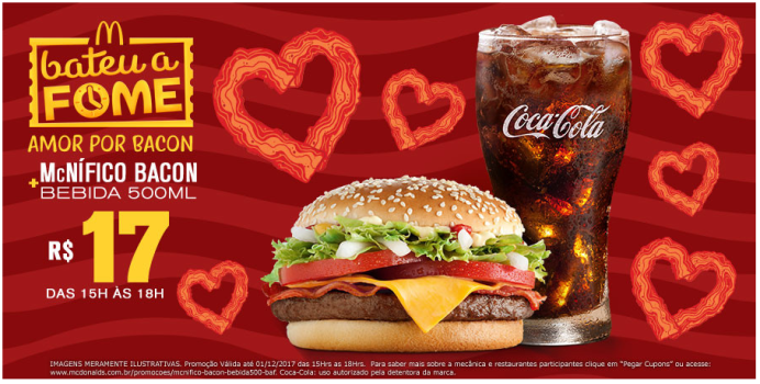 Cupom McDonald's - McNifico Bacon + Bebida 500ml